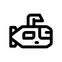 submarine icon. line icon for your website, mobile, presentation, and logo design. vector