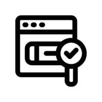 search icon. line icon for your website, mobile, presentation, and logo design. vector