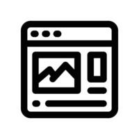 website icon. line icon for your website, mobile, presentation, and logo design. vector