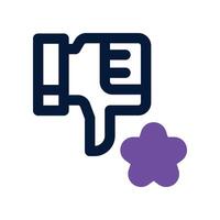 bad review icon. dual tone icon for your website, mobile, presentation, and logo design. vector