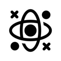 atom icon. glyph icon for your website, mobile, presentation, and logo design. vector