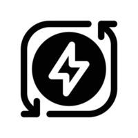 renewable energy icon. glyph icon for your website, mobile, presentation, and logo design. vector