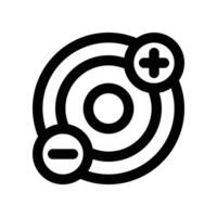 proton icon. line icon for your website, mobile, presentation, and logo design. vector