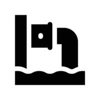 waste icon. glyph icon for your website, mobile, presentation, and logo design. vector