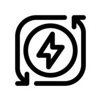 renewable energy icon. line icon for your website, mobile, presentation, and logo design. vector