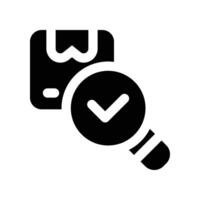 product search icon. glyph icon for your website, mobile, presentation, and logo design. vector