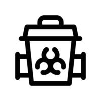 trash icon. line icon for your website, mobile, presentation, and logo design. vector