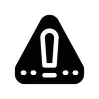 warning icon. glyph icon for your website, mobile, presentation, and logo design. vector
