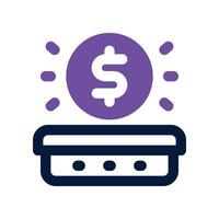 budget icon. dual tone icon for your website, mobile, presentation, and logo design. vector