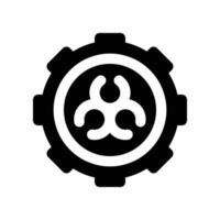 gear icon. glyph icon for your website, mobile, presentation, and logo design. vector