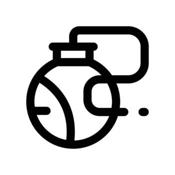 bomba icono. línea icono para tu sitio web, móvil, presentación, y logo diseño. vector