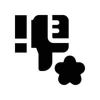 bad review icon. glyph icon for your website, mobile, presentation, and logo design. vector