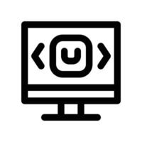 delivery control icon. line icon for your website, mobile, presentation, and logo design. vector