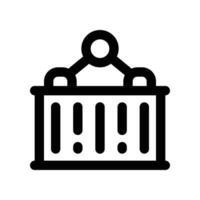 container icon. line icon for your website, mobile, presentation, and logo design. vector