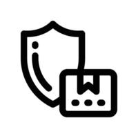 delivery protection icon. line icon for your website, mobile, presentation, and logo design. vector