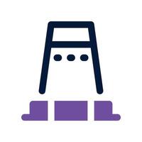 traffic cone icon. dual tone icon for your website, mobile, presentation, and logo design. vector