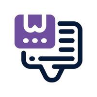 feedback icon. dual tone icon for your website, mobile, presentation, and logo design. vector