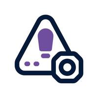 risk management icon. dual tone icon for your website, mobile, presentation, and logo design. vector