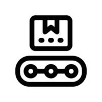 conveyor belt icon. line icon for your website, mobile, presentation, and logo design. vector