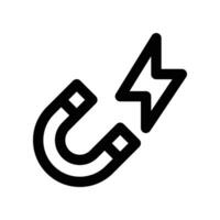 magnet icon. line icon for your website, mobile, presentation, and logo design. vector