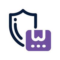 delivery protection icon. dual tone icon for your website, mobile, presentation, and logo design. vector