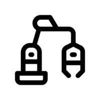 robotic arm icon. line icon for your website, mobile, presentation, and logo design. vector