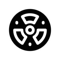 biohazard icon. glyph icon for your website, mobile, presentation, and logo design. vector