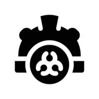 helmet icon. glyph icon for your website, mobile, presentation, and logo design. vector
