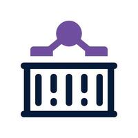 container icon. dual tone icon for your website, mobile, presentation, and logo design. vector