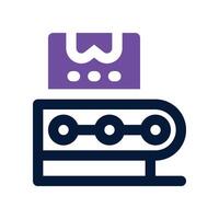 production icon. dual tone icon for your website, mobile, presentation, and logo design. vector