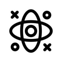 atom icon. line icon for your website, mobile, presentation, and logo design. vector