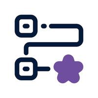 process icon. dual tone icon for your website, mobile, presentation, and logo design. vector