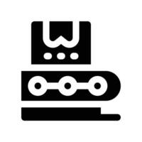 production icon. glyph icon for your website, mobile, presentation, and logo design. vector