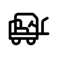 forklift icon. line icon for your website, mobile, presentation, and logo design. vector