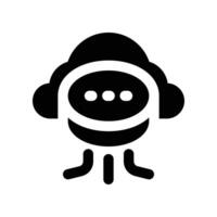 cloud hosting icon. glyph icon for your website, mobile, presentation, and logo design. vector