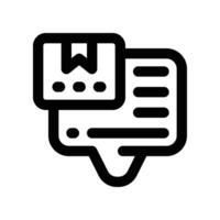 feedback icon. line icon for your website, mobile, presentation, and logo design. vector