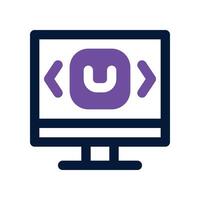 delivery control icon. dual tone icon for your website, mobile, presentation, and logo design. vector