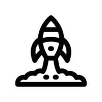 launch icon. line icon for your website, mobile, presentation, and logo design. vector