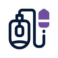 mouse icon. dual tone icon for your website, mobile, presentation, and logo design. vector