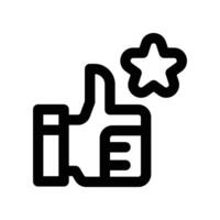 good review icon. line icon for your website, mobile, presentation, and logo design. vector