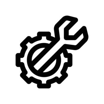 wrench icon. line icon for your website, mobile, presentation, and logo design. vector