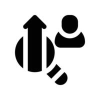 management icon. glyph icon for your website, mobile, presentation, and logo design. vector