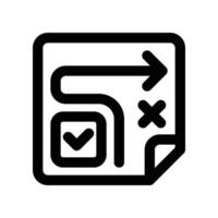 strategy icon. line icon for your website, mobile, presentation, and logo design. vector