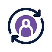 continuity icon. dual tone icon for your website, mobile, presentation, and logo design. vector