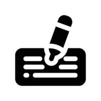 pencil icon. glyph icon for your website, mobile, presentation, and logo design. vector