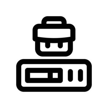 loading work icon. line icon for your website, mobile, presentation, and logo design. vector