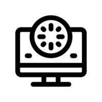 loading screen icon. line icon for your website, mobile, presentation, and logo design. vector