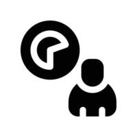 deadline icon. glyph icon for your website, mobile, presentation, and logo design. vector