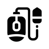 mouse icon. glyph icon for your website, mobile, presentation, and logo design. vector