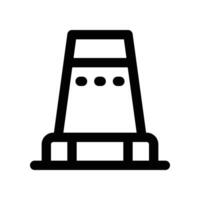 traffic cone icon. line icon for your website, mobile, presentation, and logo design. vector
